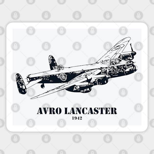 Avro Lancaster WWII British Heavy Bomber Magnet by Lakeric